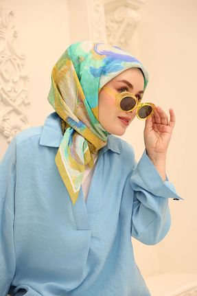 روسری رنگی پنبه ای Silk Home - کد 924641587
