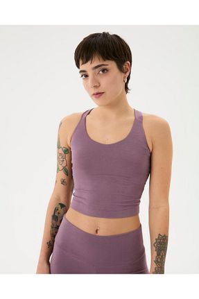 بلوز بنفش زنانه اسلیم فیت Ayma Active - کد 924183137