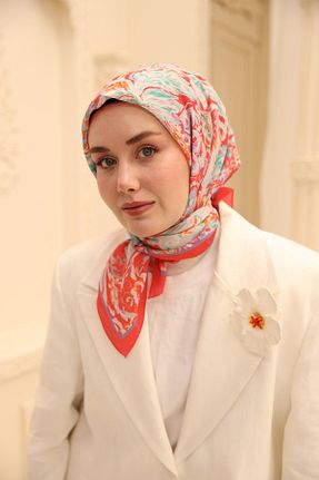 روسری قرمز پنبه ای Silk Home - کد 924205730