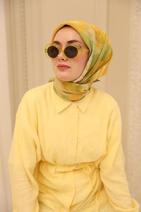 روسری سبز پنبه ای Silk Home - کد 924204030