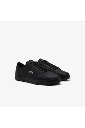 کفش اسنیکر مشکی مردانه بند دار Lacoste - کد 924209612