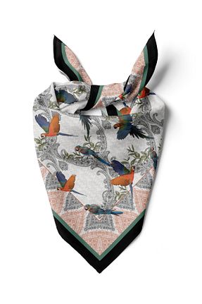 دستمال گردن رنگی زنانه پلی استر D scarf - کد 925754759
