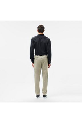 شلوار بژ مردانه پنبه ای Lacoste - کد 924197214