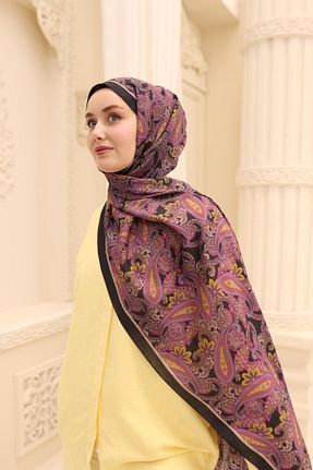 شال سرمه ای زنانه پلی استر Silk Home - کد 924209544