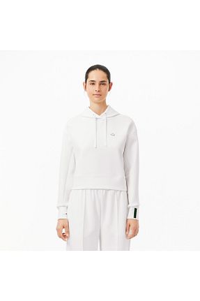سوئیشرت سفید زنانه ساده Lacoste - کد 924198990