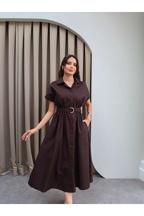 لباس قهوه ای زنانه بافتنی ESRAHELVACI - کد 924210143
