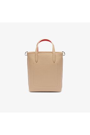 کیف دوشی بژ زنانه چرم مصنوعی Lacoste - کد 924210146