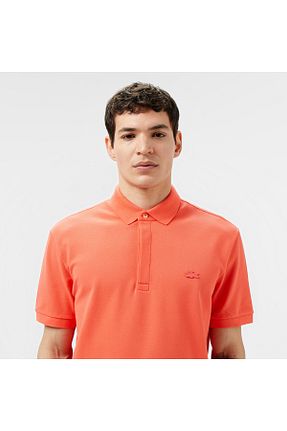 پولوشرت نارنجی مردانه پنبه ای Lacoste - کد 924197203