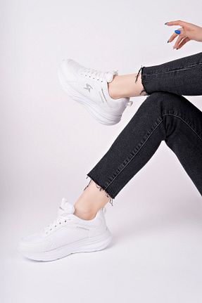 کفش پاشنه بلند پر سفید زنانه پاشنه متوسط (5-9 سانتی متر) epaavm - کد 924217711