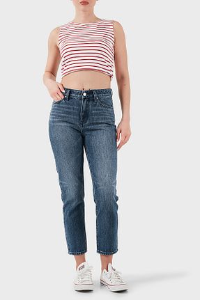 شلوار جین سرمه ای زنانه پاچه ساده Armani Exchange - کد 924648088