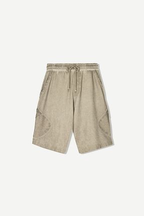 شلوارک و برمودا قهوه ای مردانه اسلیم Bershka - کد 924222479