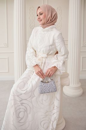 لباس حجاب سفید زنانه رگولار InStyle - کد 924220149