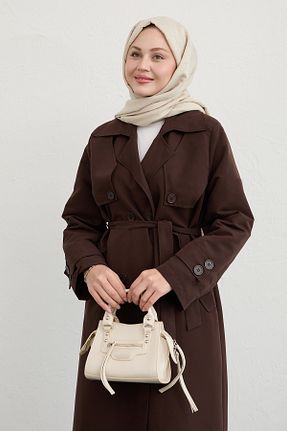 ترنچکت قهوه ای زنانه InStyle - کد 924223201