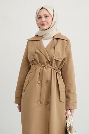 ترنچکت قهوه ای زنانه InStyle - کد 924222811