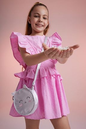 دامن صورتی بچه گانه پنبه ای Defacto - کد 730821252