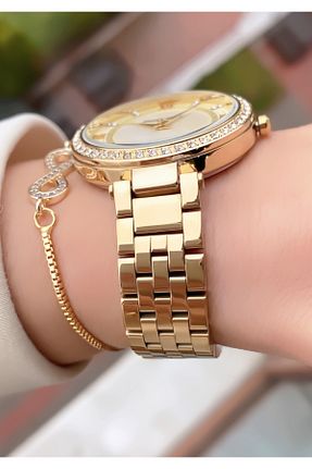 ساعت مچی طلائی زنانه 31-35 میلی متر Ferrucci - کد 885263530