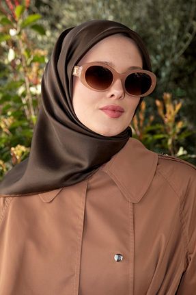 روسری قهوه ای İpek Tivil Levidor - کد 924222328