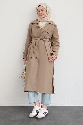 ترنچکت حجاب بژ پلی استر InStyle - کد 924224493