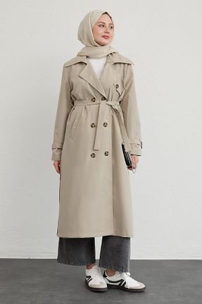 ترنچکت حجاب بژ پلی استر InStyle - کد 924223979