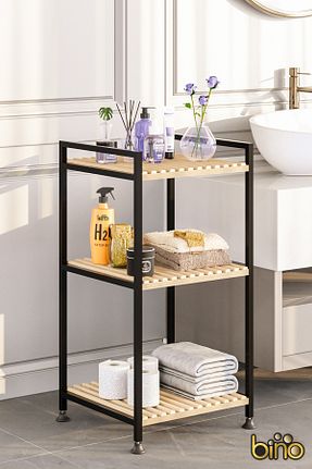 نظم دهنده حمام مشکی چوب Bino - کد 924226828