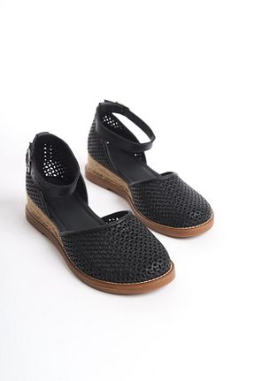 صندل مشکی زنانه پاشنه پر Elile Shoes - کد 924254499