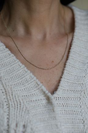 گردنبند طلا رنگی زنانه 14 عیار Yenigün Kuyumculuk - کد 924675557
