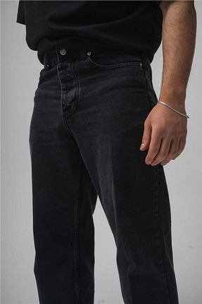 شلوار جین مشکی مردانه رگولار OUTFİT MAN - کد 924728987