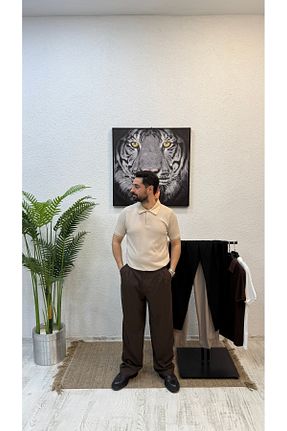 شلوار پارچه ای مشکی مردانه بلند Yubacollection - کد 924266753