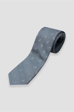کراوات فیروزه ای مردانه میکروفیبر Abbate - کد 924273719
