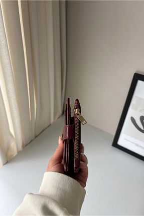 کیف پول زرشکی زنانه سایز متوسط Yuka Atelier - کد 897173438