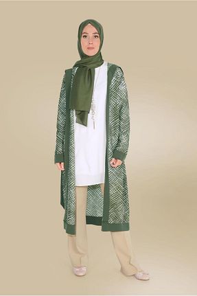 تونیک حجاب خاکی زنانه پلی استر Alvina - کد 872833404