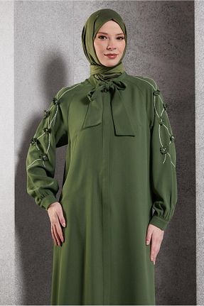 تونیک حجاب خاکی زنانه پلی استر Alvina - کد 877033657