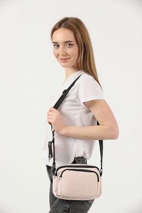 کیف دوشی صورتی زنانه پارچه ای Shaka - کد 64482354