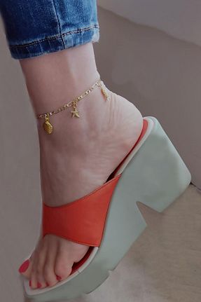خلخال جواهر طلائی زنانه فلزی New Obsessions - کد 290309711