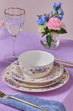 سرویس غذاخوری طوسی 6 نفره Karaca - کد 924313166