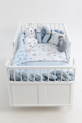 ست لحاف و روکش لحاف و روکش بالش کودک و نوزاد آبی پنبه ای Cozibo - کد 924303245
