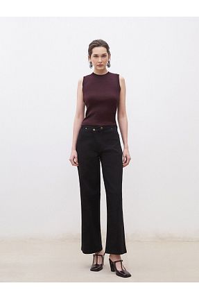 بلوز قهوه ای زنانه چاپی LC Waikiki - کد 924769718