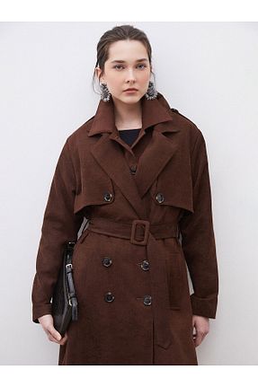 ترنچکت قهوه ای زنانه LC Waikiki - کد 924770168