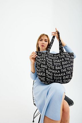 کیف دوشی مشکی زنانه پارچه ای Shaka - کد 446887113