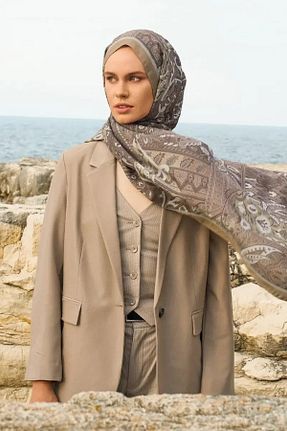 شال بژ زنانه ED Scarf - کد 924302000