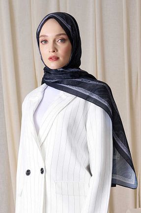 شال مشکی زنانه پنبه ای Madame Polo - کد 924315660