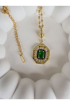 گردنبند استیل ( فولاد ) زرد زنانه استیل ضد زنگ LeyyaJewelry - کد 924315404