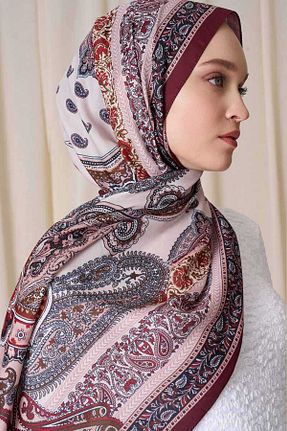 شال بنفش زنانه پنبه ای Madame Polo - کد 924315789