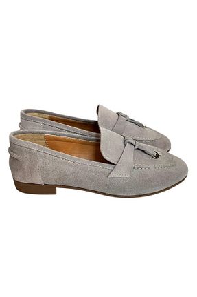 کفش لوفر طوسی زنانه پاشنه کوتاه (1 - 4 سانتی متر) TUFAN SHOES - کد 924774844
