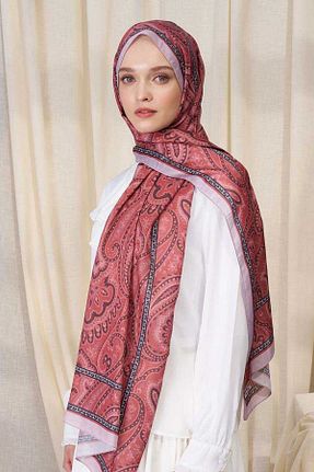 شال قرمز زنانه پنبه ای Madame Polo - کد 924315608