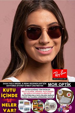 عینک آفتابی طلائی زنانه UV400 Ray-Ban - کد 782902550