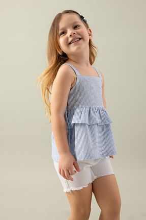 بلوز آبی بچه گانه رگولار Defacto - کد 825411855