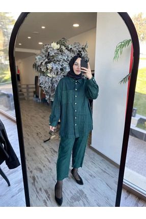 ست بالاتنه و پائین تنه طوسی زنانه بافتنی Ghisa - کد 924333689