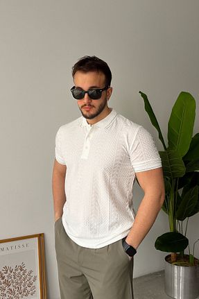 تیشرت سفید مردانه رگولار Livio Ferri - کد 904471756