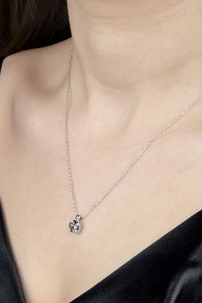 گردنبند نقره زنانه 925 عیار Swarovski - کد 807243005